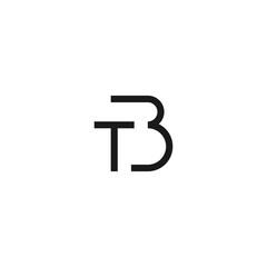 Letter TB or BT logo icon design template elements