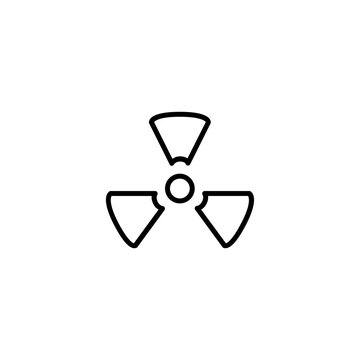 nuclear icon. sign design