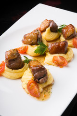 Grilled duck meat