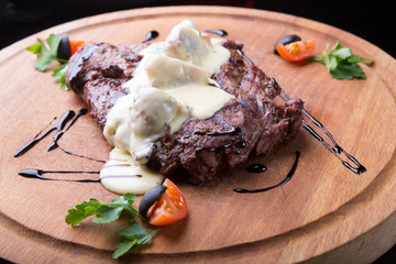 Grilled beef steak