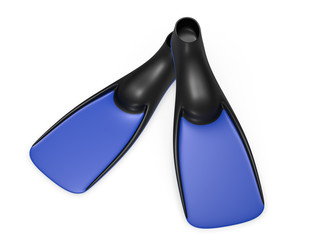 Foot flippers 3d rendering