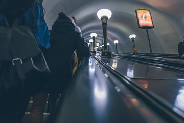 people in a subway in Russia