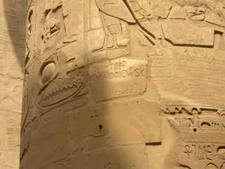 Egipskie hieroglify z polskim nazwiskiem 
