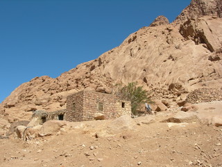 Zabudowania mieszkalne w Masywie Synaju, Egipt