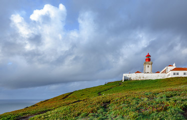 Fototapeta na wymiar Cabo da Roca Lighthouse, the end of Europe