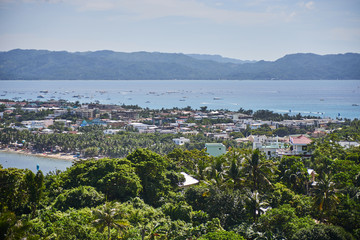 Fototapeta na wymiar Boracay island aerial view, Philippines