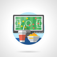 View football matches color detailed vector icon