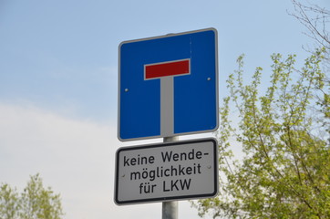 Keine Wendem&ouml;glichkeit f&uuml;r LKW