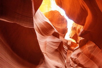 Real images of the lower Antelope canyon in Arizona, USA