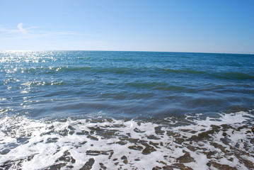 Sea waves in italy