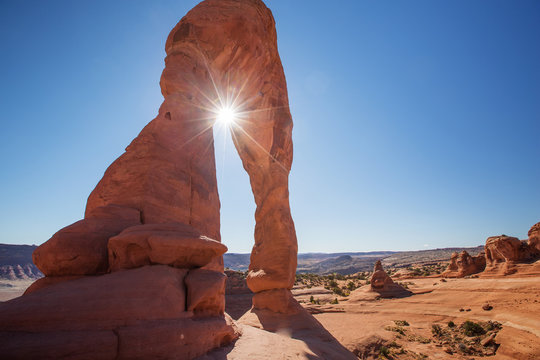 Delicate arch in Arches National Park in Utah, USA