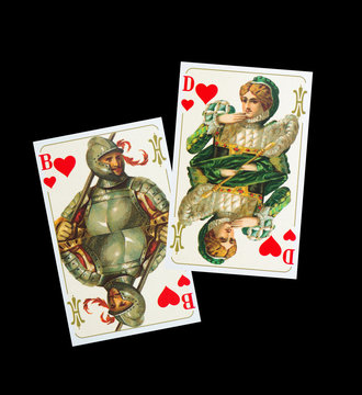 Spielkarten aus dem Kaiser und Königreich
