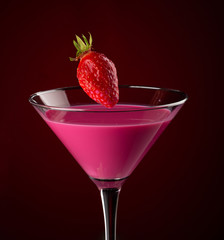 Cocktail à la fraise