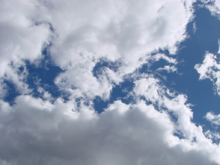 Sunshine clouds sky during morning background.