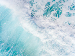 High angle view of the surf in Hawaii © Kelly Headrick