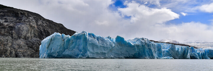 Grey Gletscher im Torres del Paine Nationalpark, Patagonien, Chile 