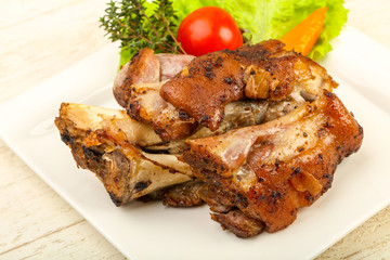 Roasted pork knee