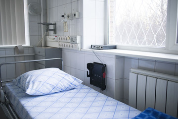 bed in hospital ward