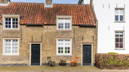 Fortress Loevestein in  Poederoijen, Zaltbommel, Gelderland, Netherlands. Most famous castle of the Netherlands.