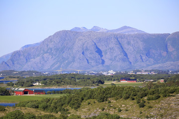 Fototapeta na wymiar Mofjellet Mountain in Northern Norway