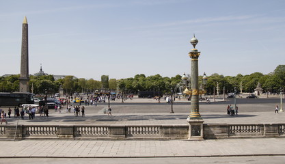 Fototapeta na wymiar Place de la Concorde à Paris