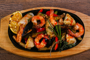 Seafood pan mix