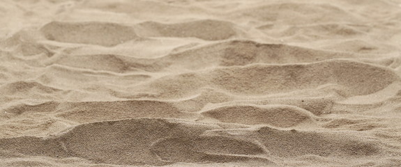 Desert sand isolated on white background