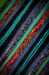 Obraz premium Dark fabric texture background