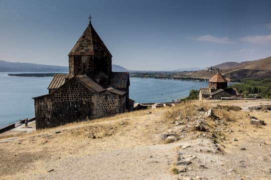 Sevanavank is a monastic complex located on the northwest coast of Lake Sevan in the Gegharkunik Province of Armenia, not far from the town of Sevan