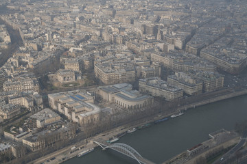Paryż, Francja, widok z wieży Eiffla