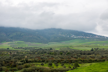 Fototapeta premium Landscape with dramatic sky