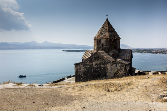 Sevanavank is a monastic complex located on the northwest coast of Lake Sevan in the Gegharkunik Province of Armenia, not far from the town of Sevan