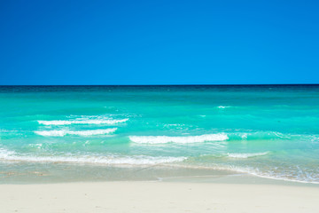 Paysage de plage de sable sur l& 39 île de Saadiyat