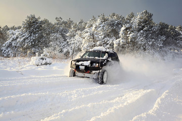   SUV on snow © serdarerenlere