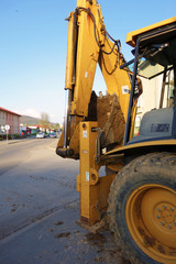 Excavator, excavation work