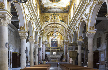 Central nave of Matera Duomo Cathedral