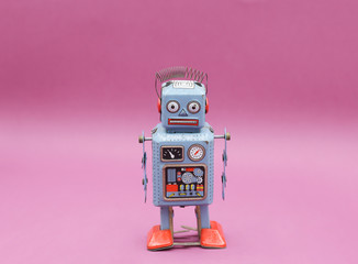 Fototapeta premium Vintage tin toy robot
