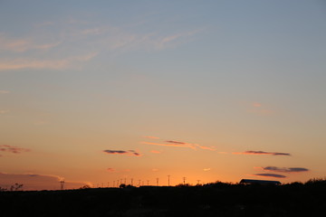 cielo atardecer