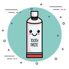 dental care kawaii characters vector illustration design