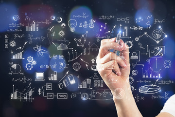 Achievement and plan concept