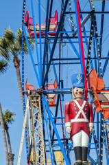 A lead soldier in the amusement park