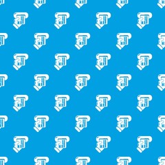 Inserting credit card pattern vector seamless blue repeat for any use