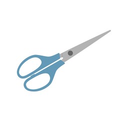Scissors icon. Flat isolated vector illustration, on a white background.