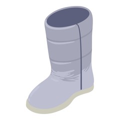 Winter boot icon. Isometric illustration of winter boot vector icon for web