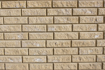 Decorative brick wall. Modern style