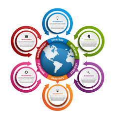 Abstract options infographics template. Infographics for business presentations or information banner.