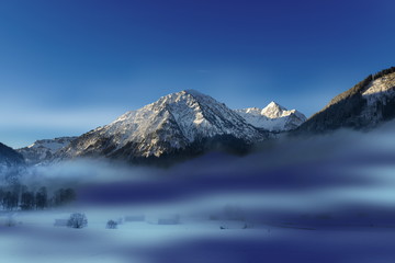 Bavarian Alps in the Fog