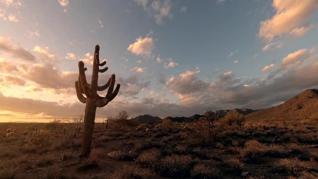 Desert wild west time lapse