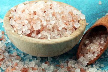 Fototapeta na wymiar Pink salt from the Himalayas.