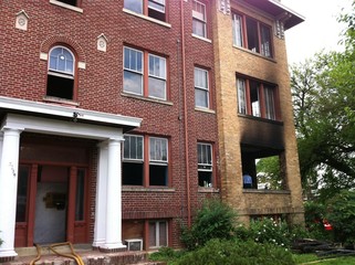 Nice entrance of a luxury house with blue sky on background.